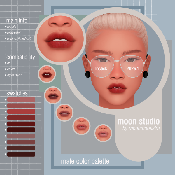 Maxis Match lipstik 20261 by simsfinds - The Sims 4 Custom Content