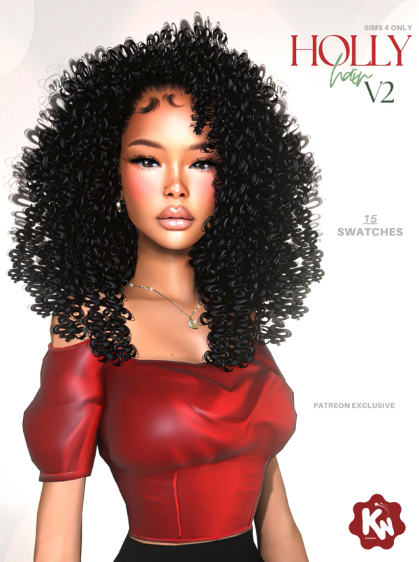 Alpha 𝐇𝐎𝐋𝐋𝐘 𝐇𝐀𝐈𝐑 V2 by simsfinds - The Sims 4 Custom Content