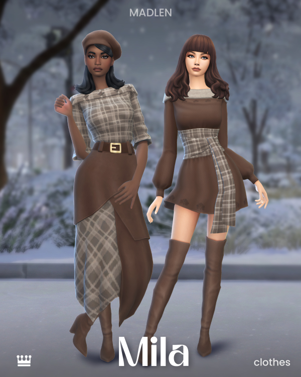 Maxis Match Mila Set by simsfinds - The Sims 4 Custom Content