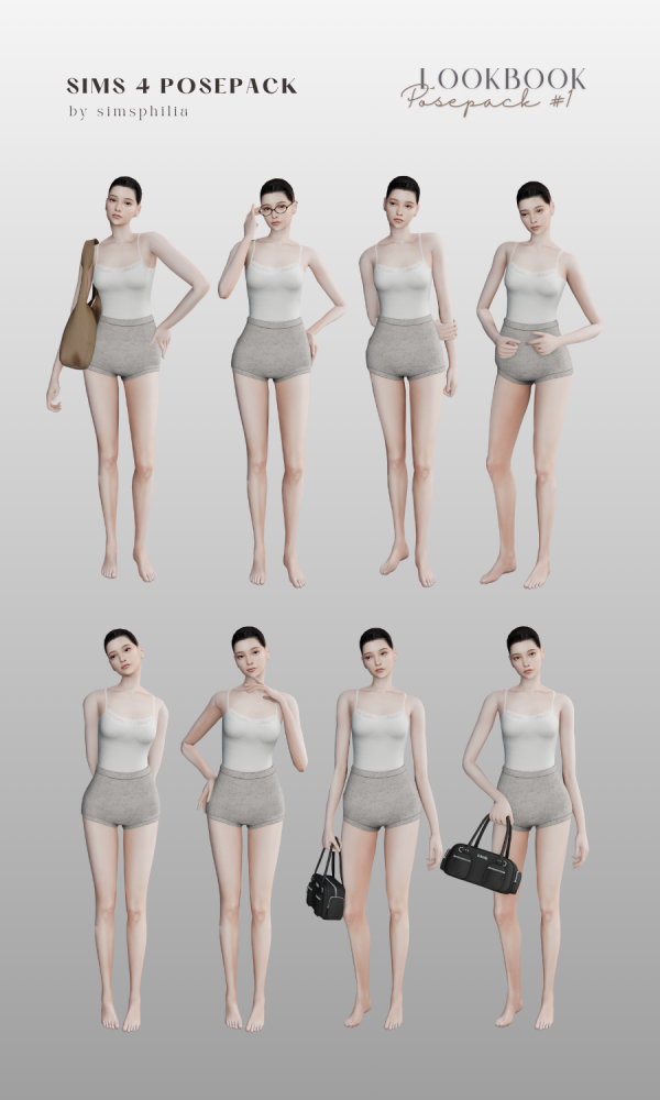 Mix Lookbook Posepack 1 by simsfinds - The Sims 4 Custom Content
