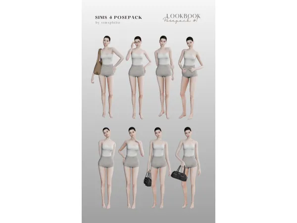 Lookbook Posepack #1 by simsphilia