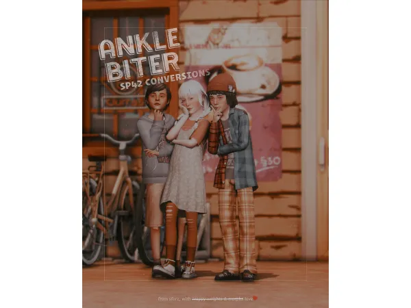 Maxis Match ankle biter: grunge kit conversions for kids by sforzinda - The Sims 4 custom content