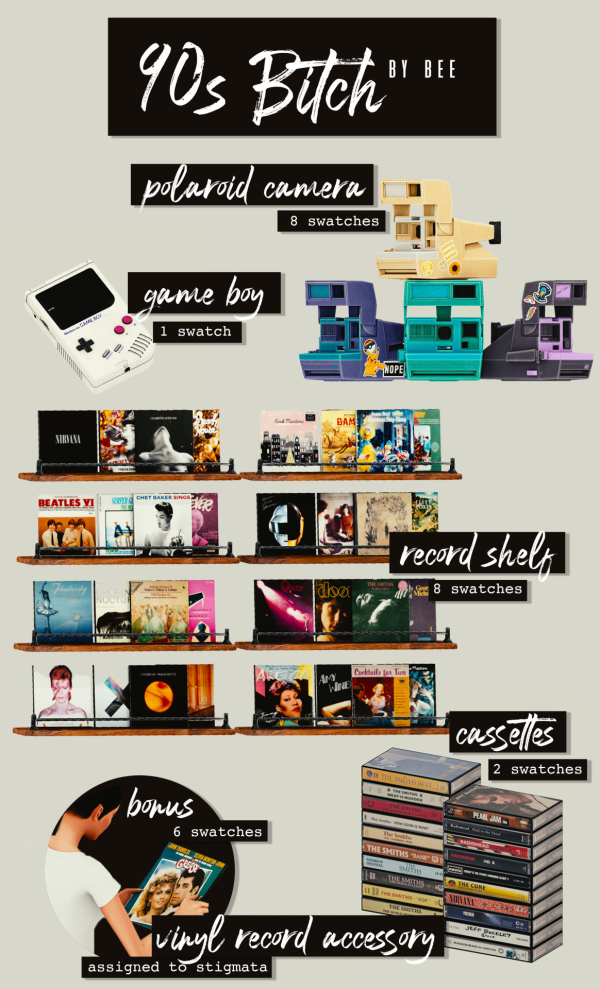 Alpha 90s Bitch by simsfinds - The Sims 4 Custom Content