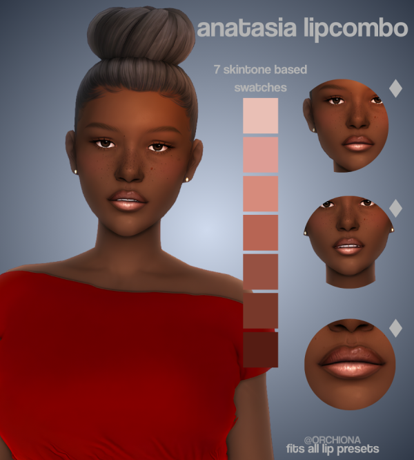 Maxis Match Anatasia Lipcombo by simsfinds - The Sims 4 Custom Content