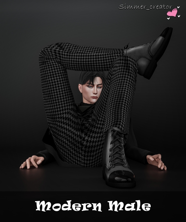 Mix Modern Male by simmer_creator - The Sims 4 Custom Content