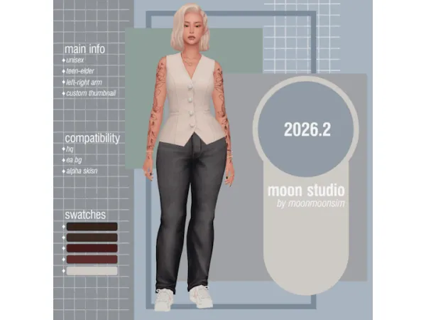 Mix tattoo 20262 - The Sims 4 Custom Content