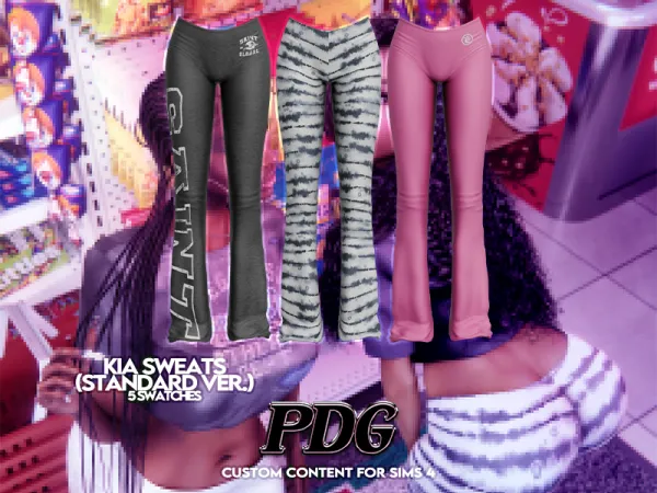 Alpha PDG Kia Sweats (Standard Version) by decayed - The Sims 4 custom content