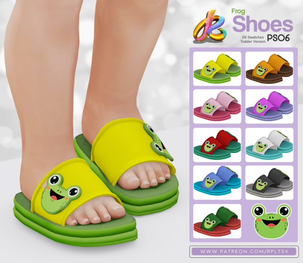 Alpha Frog Shoes PS06 by robertaplobo - The Sims 4 Custom Content