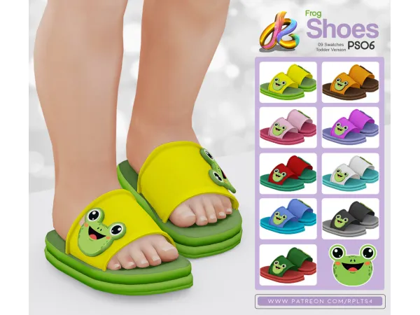 Alpha Frog Shoes PS06 - The Sims 4 Custom Content