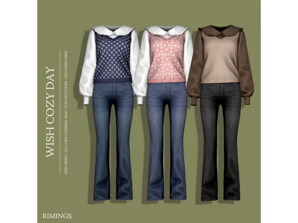 Alpha [RIMINGS] WISH COZY DAY - The Sims 4 Custom Content