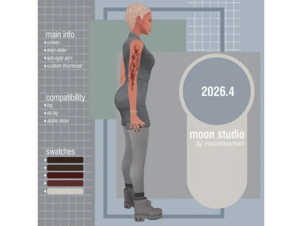 Mix tattoo 20264 - The Sims 4 Custom Content