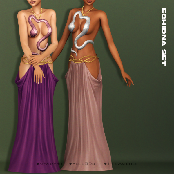 Alpha [Belaloallure] Echidna by simsfinds - The Sims 4 Custom Content