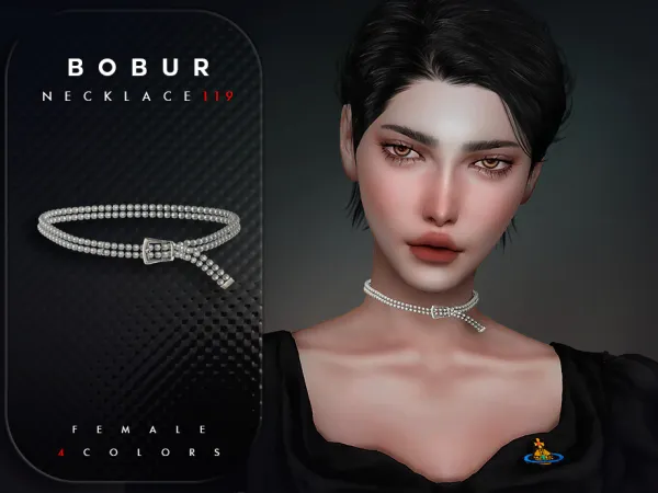 Alpha Pearl Choker Necklace by thesimsresource - The Sims 4 Custom Content