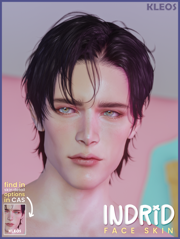 Alpha PEACH Indrid Face Skin by simsfinds - The Sims 4 Custom Content