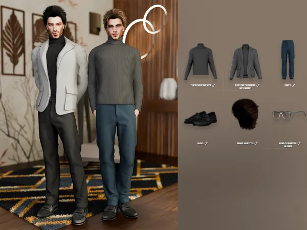 Alpha Cadence Male Set by modcollective - The Sims 4 Custom Content