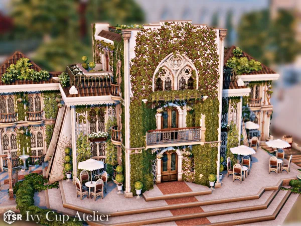 Maxis Match Ivy Cup Atelier l noCC by simZmora - The Sims 4 Custom Content