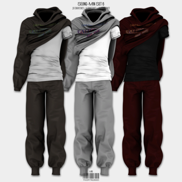 Alpha Seung Min Set 6 by simsfinds - The Sims 4 Custom Content