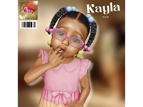 Alpha Braids & Bow Bows Hair Pack by cecesimsxo - The Sims 4 custom content