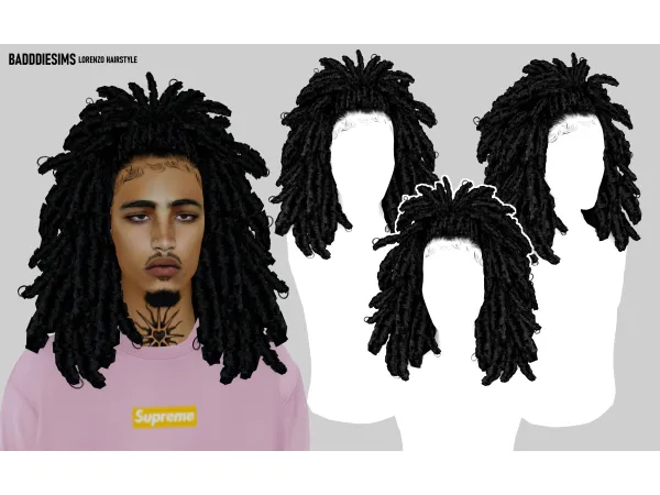 LORENZO HAIRSTYLE by badddiesims