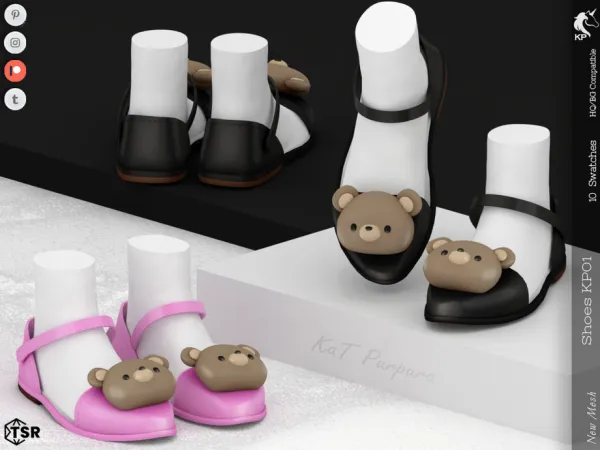 Mix Shoes KP01 Child by KaTPurpura - The Sims 4 Custom Content