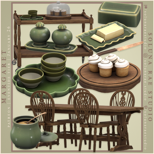 Alpha SolunaRae Margaret Set by solunarae - The Sims 4 Custom Content