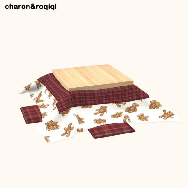 Mix [charon&roqiqi]four person kotatsu table by roqiqi - The Sims 4 custom content