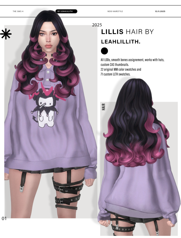 Maxis Match Lillis Hairstyle by simsfinds - The Sims 4 Custom Content