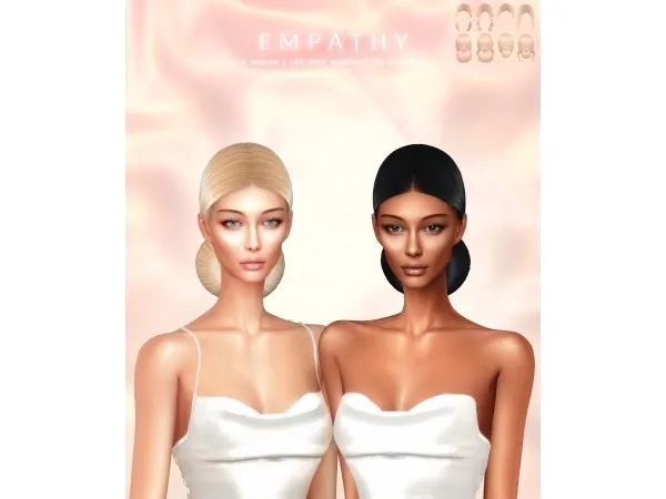 Alpha Empathy Hairstyle - The Sims 4 Custom Content