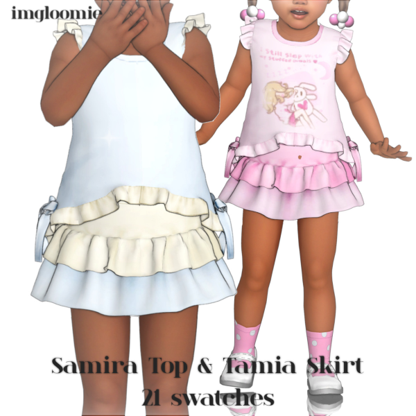 Maxis Match SAMIRA TOP TAMIA SKIRT by simsfinds - The Sims 4 Custom Content