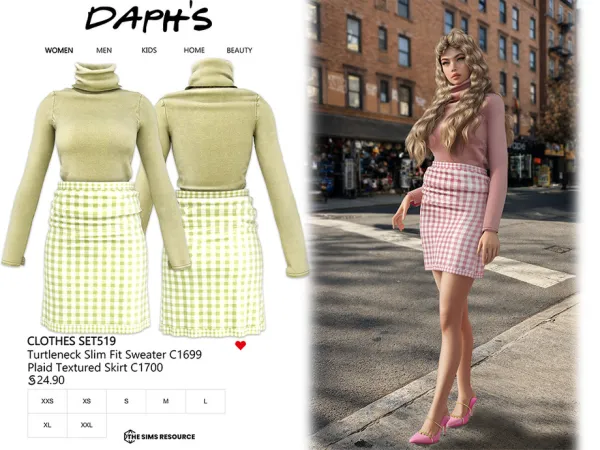 Alpha Daph's CLOTHES SET519 - The Sims 4 Custom Content