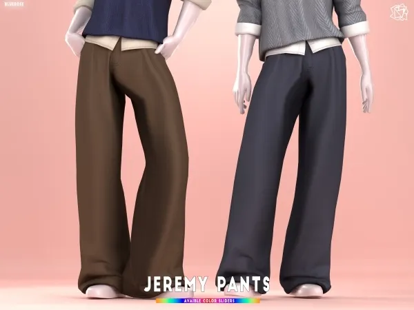 Mix Jeremy Pants Bluerosesims by bluerose-sims - The Sims 4 Custom Content