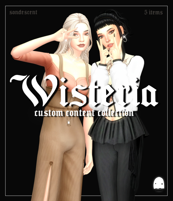 Maxis Match Wisteria by simsfinds - The Sims 4 Custom Content