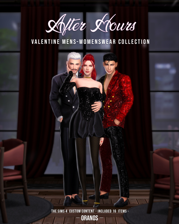 Maxis Match After Hours Valentine Collection by simsfinds - The Sims 4 Custom Content