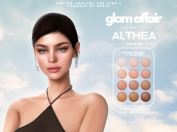Alpha Glam Affair Althea Skin (Gift) - The Sims 4 Custom Content