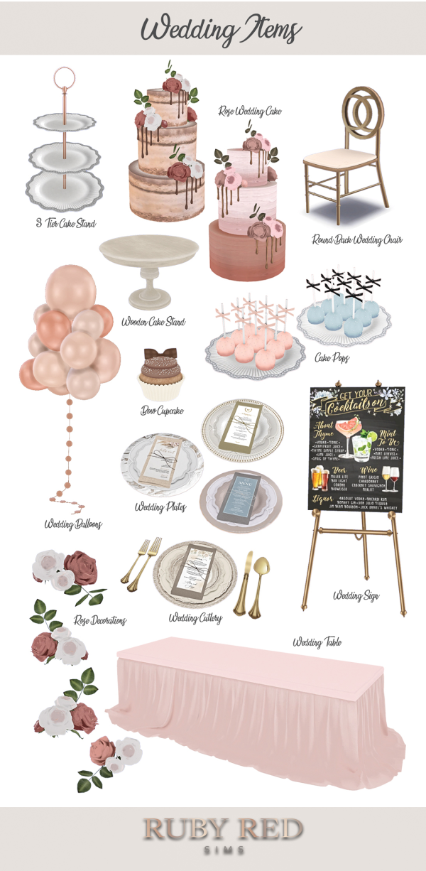 Alpha Beach Wedding Set by simsfinds - The Sims 4 Custom Content