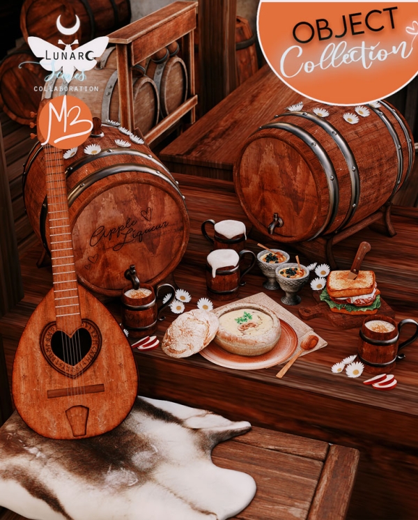 Mix Alfheim Meal Collection Collab with Lunare Scenes by melbennett - The Sims 4 Custom Content