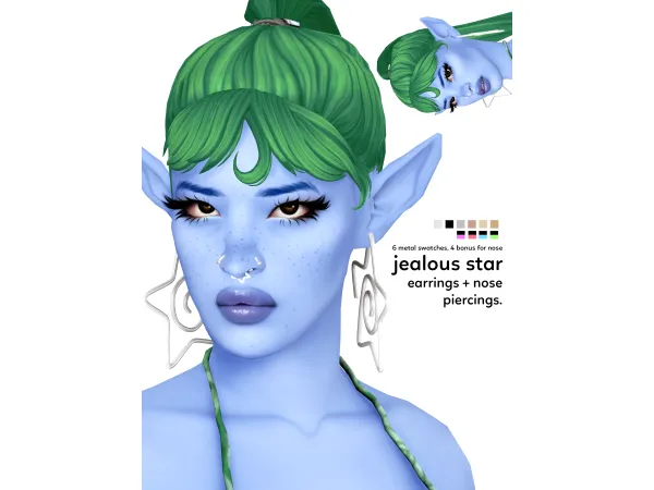 Maxis Match jealous star by nsves - The Sims 4 custom content