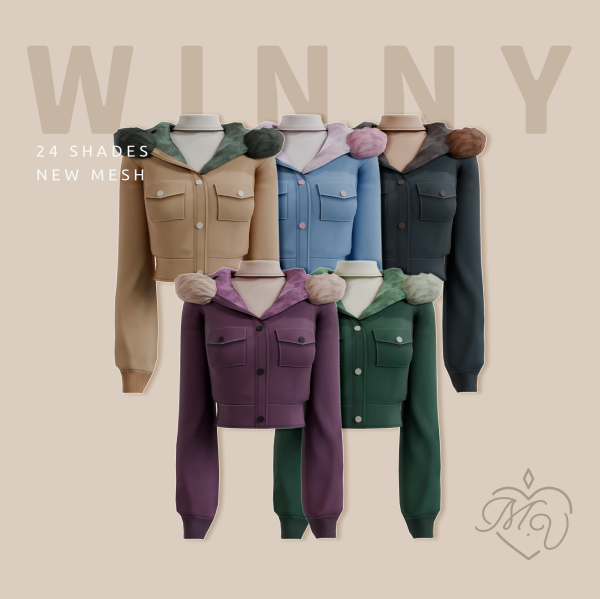 Maxis Match Winny Jacket by simsfinds - The Sims 4 Custom Content