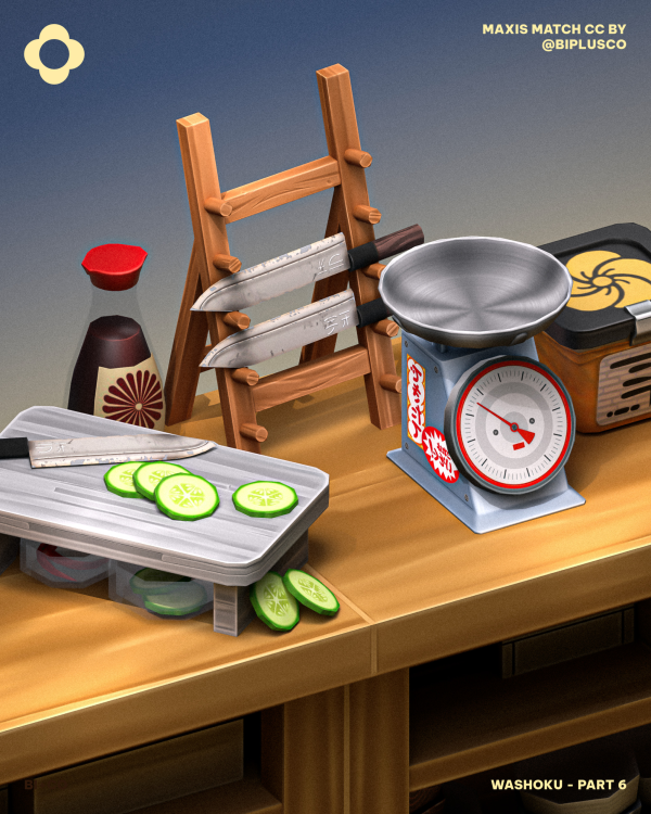 Maxis Match Washoku Part 6 by by simsfinds - The Sims 4 Custom Content