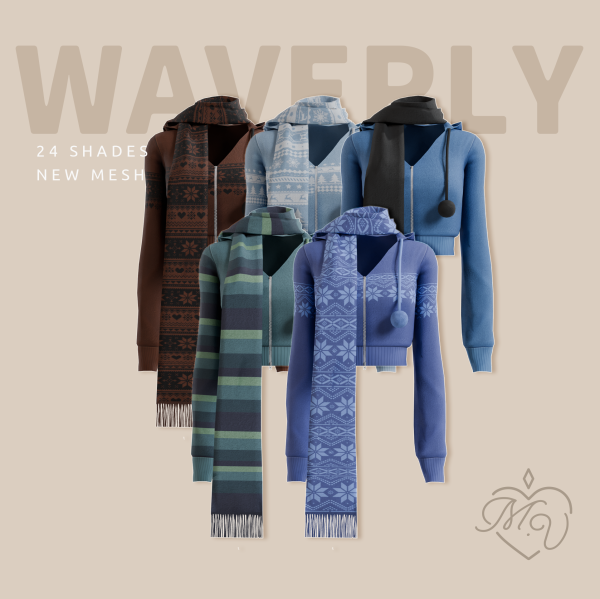 Maxis Match Waverly Top by simsfinds - The Sims 4 Custom Content