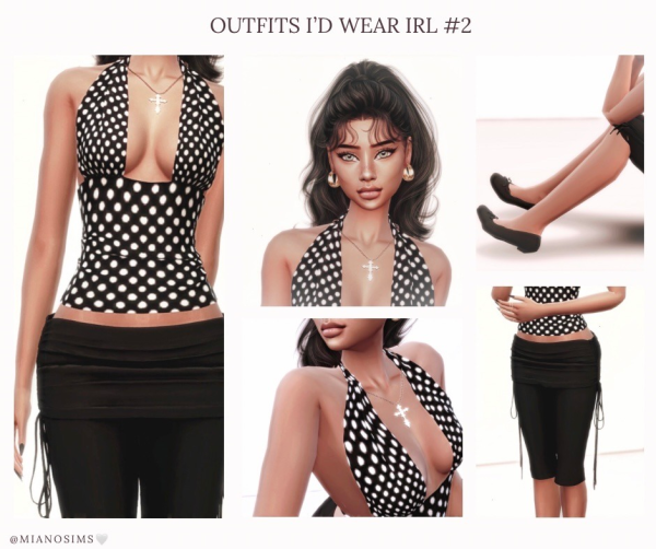 Mix Outfits Id wear IRL part 2 by simsfinds - The Sims 4 Custom Content