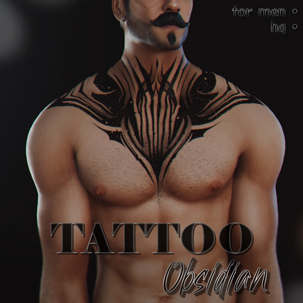 Mix Tattoo “Obsidian” by simsfinds - The Sims 4 custom content