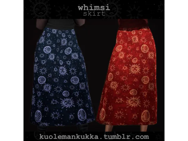 Maxis Match [kuolemankukka] whimsi skirt - The Sims 4 Custom Content