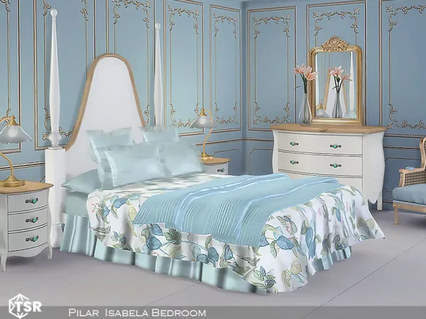 Alpha Isabela Bedroom by Pilar - The Sims 4 Custom Content