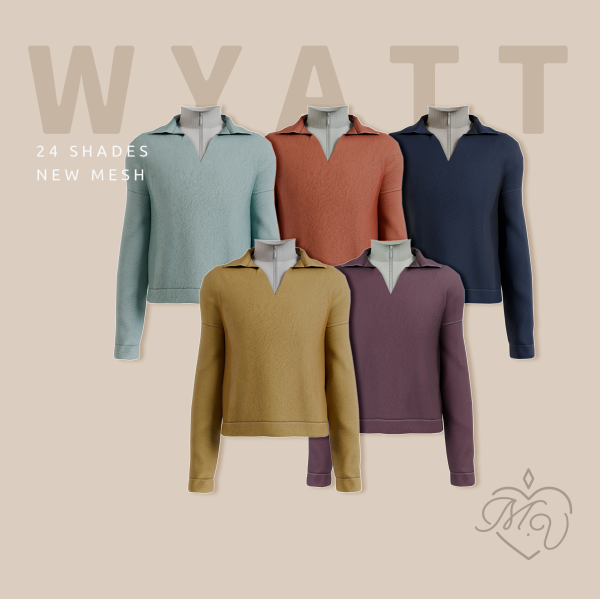Maxis Match Wyatt Top by simsfinds - The Sims 4 Custom Content