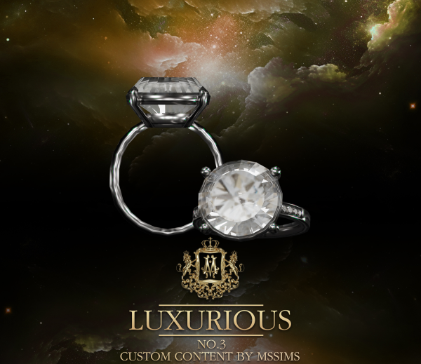 Alpha LUXURIOUS NO3 RING by simsfinds - The Sims 4 Custom Content