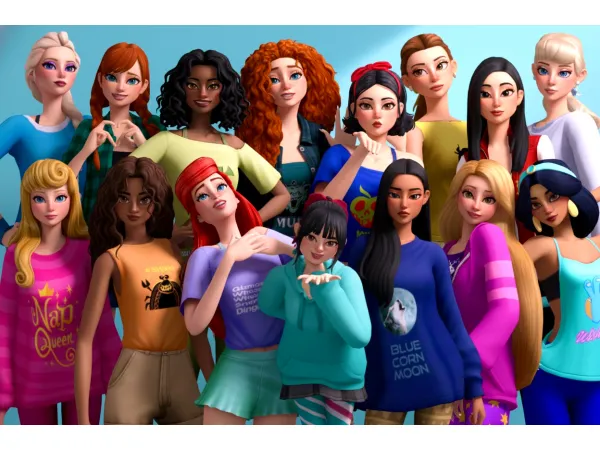 Maxis Match Comfy Princess from Wreck It Ralph by simsfinds - The Sims 4 Custom Content