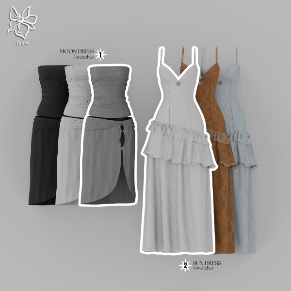 Mix MID NIGHT KISS CLOTHING SET by simsfinds - The Sims 4 Custom Content