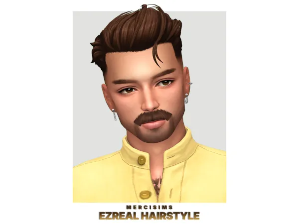 Maxis Match Ezreal Hairstyle by mercisims - The Sims 4 Custom Content