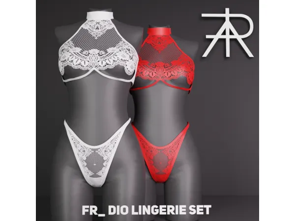 Alpha FR_ Dio Lingerie Set - The Sims 4 custom content